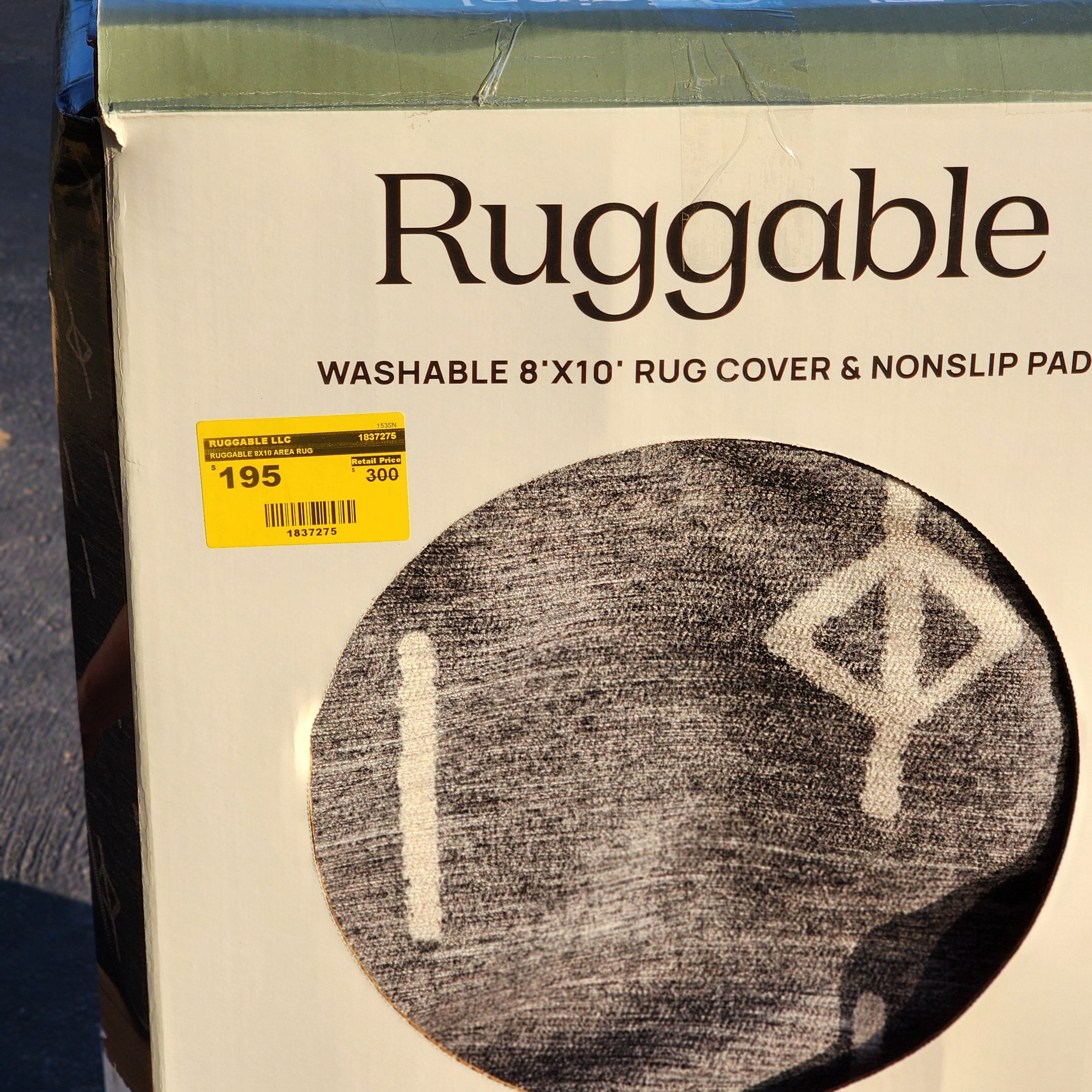 RUGGABLE 8X10 AREA RUG RUGGABLE 8X10 AREA RUG